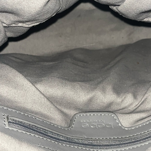 Bebe Gray Quilted Backpack - Picture 6 of 10